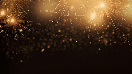 Naklejka premium Fireworks background for celebration, holiday celebration concept