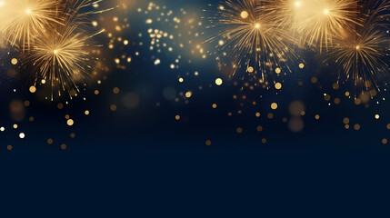 Naklejka premium Fireworks background for celebration, holiday celebration concept