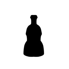 Craft beer bottles silhouette