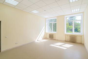 standard room interior apartment. view kind of decor home decoration in hostel house for sale. empty room renovated