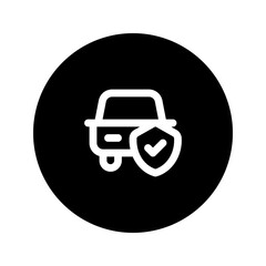Obraz premium car insurance line circular icon