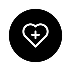 healthcare line circular icon