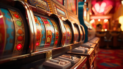 Slot machines of the casino