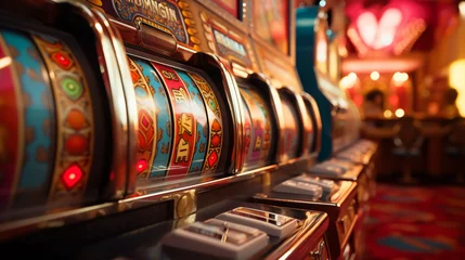 Foto op Canvas Slot machines of the casino © Little