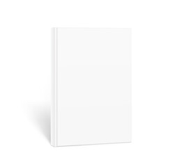 Blank soft book mockup. Vector illustration isolated on white background. It can be used for promo, catalogs, brochures, magazines, etc. Ready for your design.