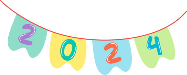 2024 banner clipart