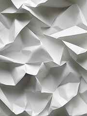 Obraz premium crumpled white paper