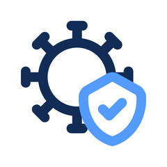 medical protection outline color icon