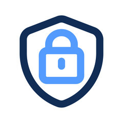 security outline color icon
