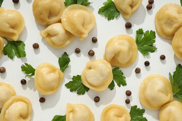 Dumplings, concept of tasty food, dough food