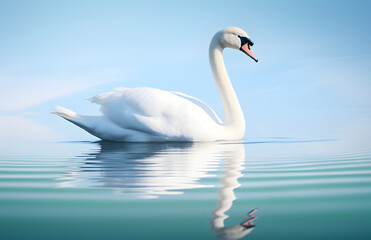 Swan Reflections