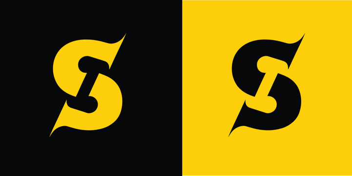 Naklejki letter S trade marketing logo design vector. company, corporate, business, finance symbol icon.