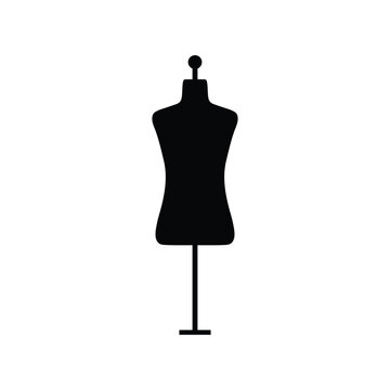 female  mannequin icon vector. Manikin icon