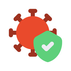 Obraz premium medical protection flat icon