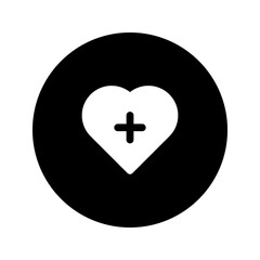 Obraz premium healthcare glyph circular icon