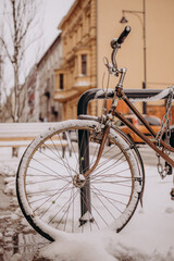 Zaśnieżony rower © rozentuzjazmowany