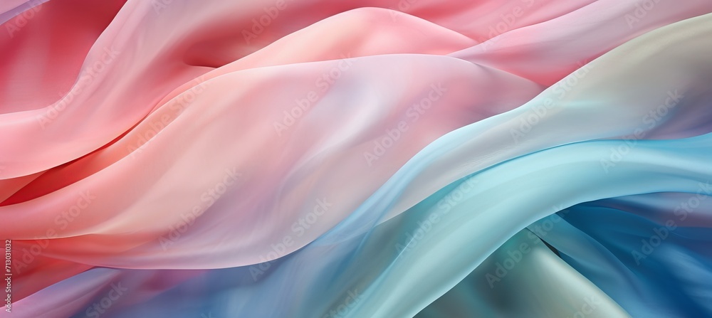 Poster soft chiffon fabric texture in pastel color tones for background or design elements