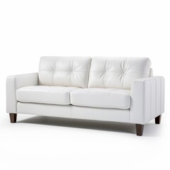 Obraz premium Nice small white couch image Generative AI