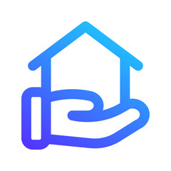 Obraz premium family gradient icon