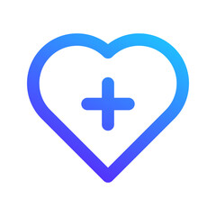 Obraz premium healthcare gradient icon