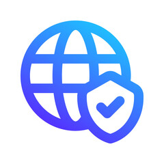 internet security gradient icon