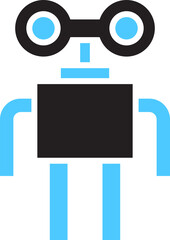Robot Glyph Icon
