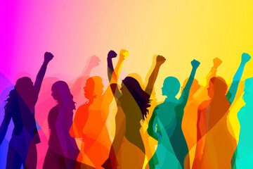 Fototapeta premium international women's day. Women's history month celebration background .generative ai