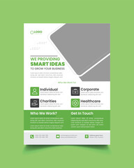 corporate business flyer design template