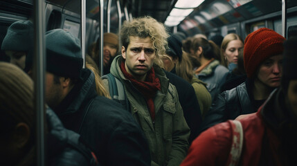 Subway Stories: Men Engaged in the Metropolitan Commute, Generative AI