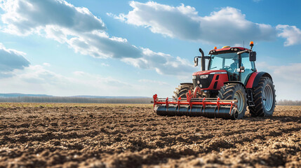 Tractor in field..