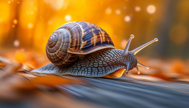 Super fast turbo snail. Successful fast moving snail. Amazing power concept and business skill services success or competitive advantage as a powerful rocket fast snail winning  overcoming challenges 
