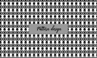 Black and white modern pattern design