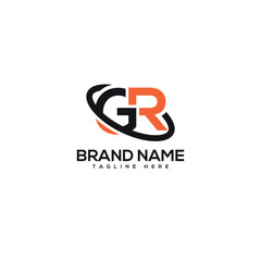 Abstract letter GR RG company Logo Design vector. Initials Business logo.