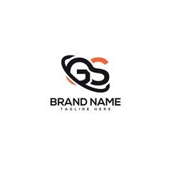 Abstract letter GS SG company Logo Design vector. Initials Business logo.