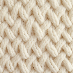 White knitted wool texture closeup. Background and texture for design.