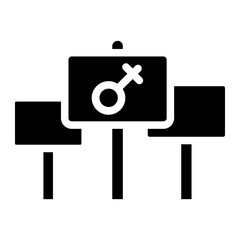 women rights glyph