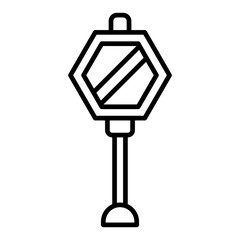   Stop Sign line icon