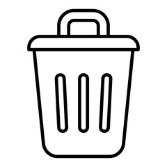  Recycling Bin line icon