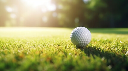 Obraz premium Golfing Precision: Leisurely Focus on the Green, Generative AI