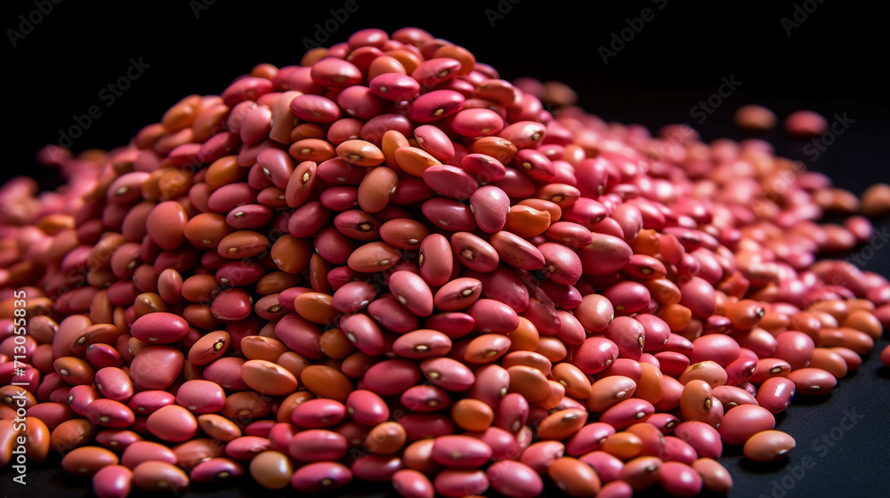 Wall mural beans on a white background high definition photographic creative image