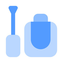 nail polish duotone icon