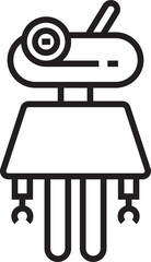 Robot Line Icon
