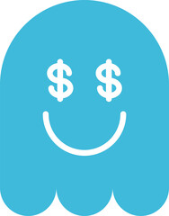 Dollar Eye Ghost Emoji
