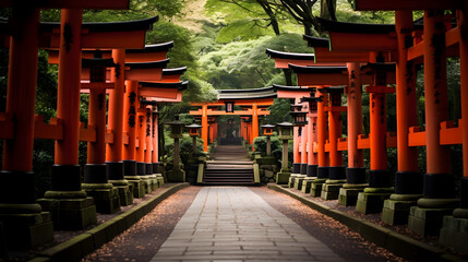 Fushimi Inari Shrine gate Shinto shrine in southern