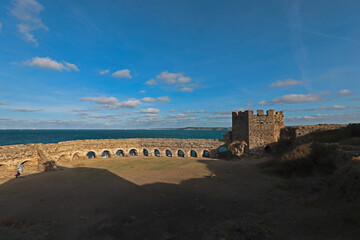 Istanbul - Sarıyer - Rumelifeneri Castle, Garipçe Castle, the last point where the Bosphorus opens to the Black Sea.