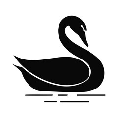 Swan Logo Vector Icon