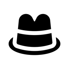 hat glyph icon
