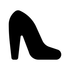 high heels glyph icon