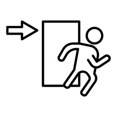   Emergency Evacuation Ensemble line icon