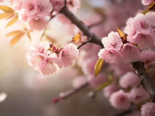 Fototapeta na wymiar cherry blossom blooming flower